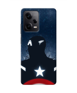 Captain america Shield Redmi Note 12 Pro 5G Real 4D Back Cover