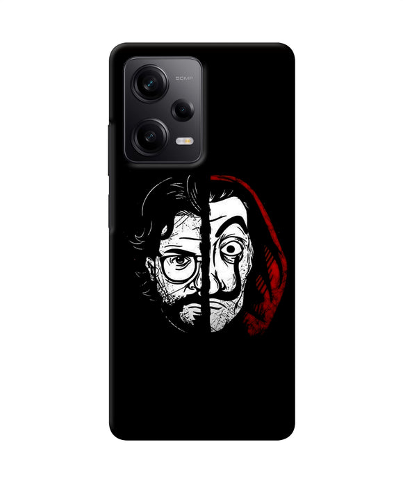 Money Heist Professor Mask Sketch Redmi Note 12 Pro 5G Back Cover
