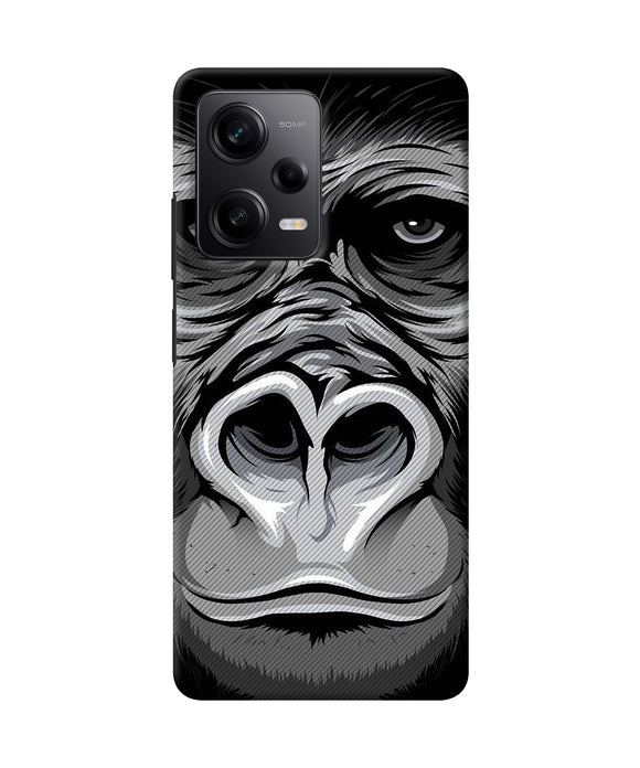 Black chimpanzee Redmi Note 12 Pro 5G Back Cover