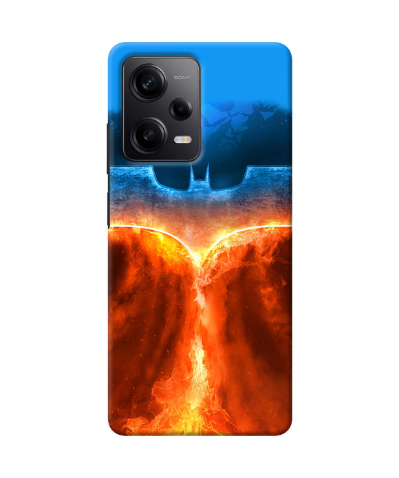 Burning batman logo Redmi Note 12 Pro 5G Back Cover