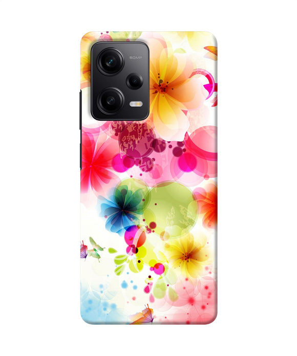 Flowers print Redmi Note 12 Pro 5G Back Cover