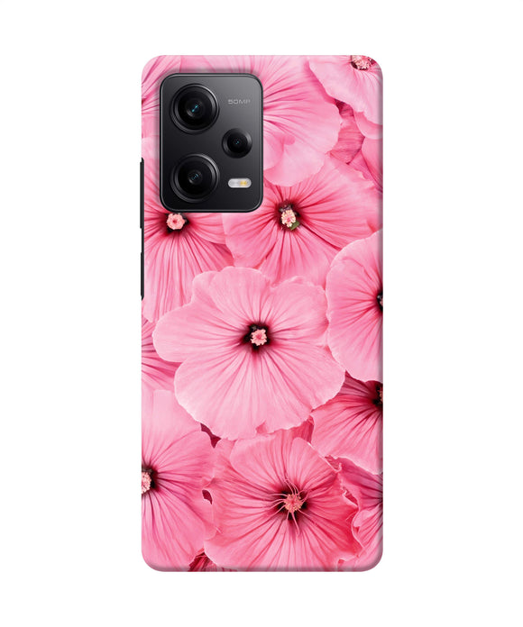 Pink flowers Redmi Note 12 Pro 5G Back Cover