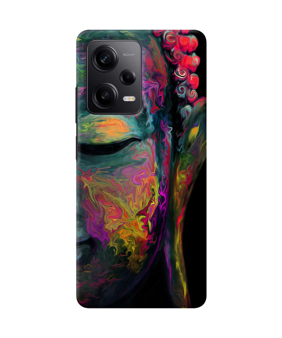 Buddha face painting Redmi Note 12 Pro 5G Back Cover