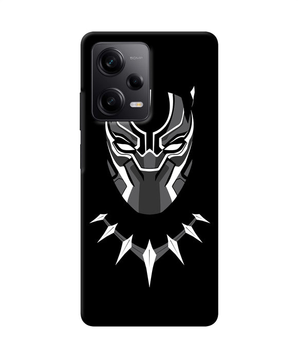 Black penthon cartoon Redmi Note 12 Pro 5G Back Cover