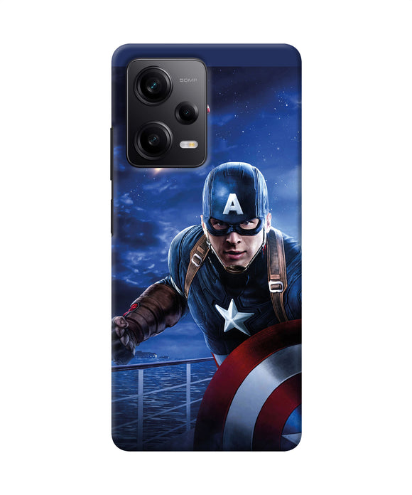 Captain with ironman Redmi Note 12 Pro 5G Back Cover