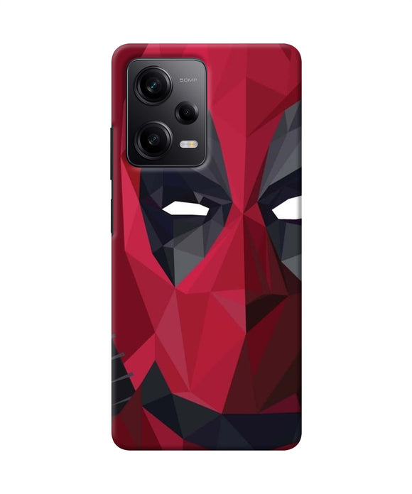 Abstract deadpool half mask Redmi Note 12 Pro 5G Back Cover