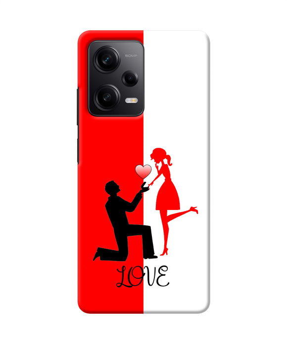 Love propose red and white Redmi Note 12 Pro 5G Back Cover