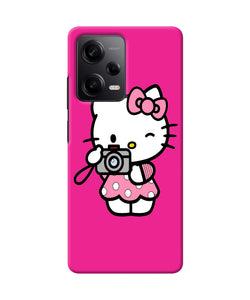 Hello kitty cam pink Redmi Note 12 Pro 5G Back Cover