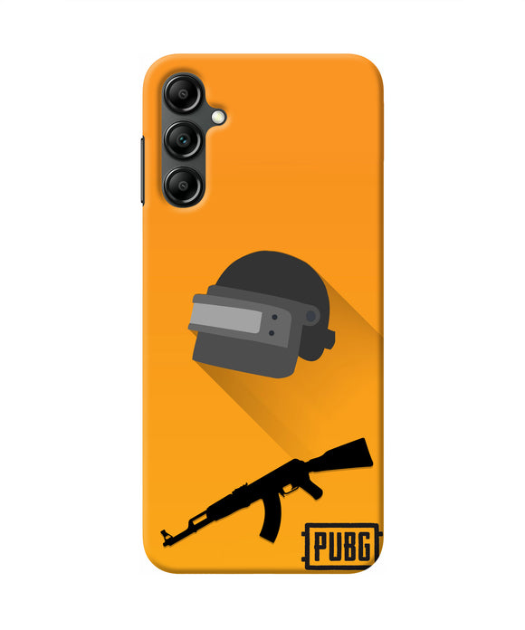 PUBG Helmet and Gun Samsung A14 5G Real 4D Back Cover