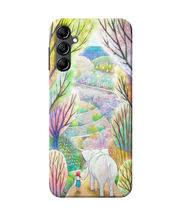 Natual elephant girl Samsung A14 5G Back Cover