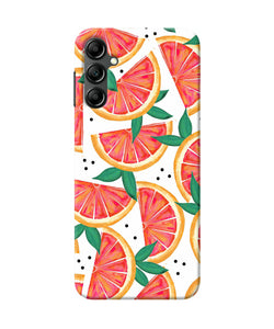 Abstract orange print Samsung A14 5G Back Cover