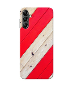 Abstract red brown wooden Samsung A14 5G Back Cover