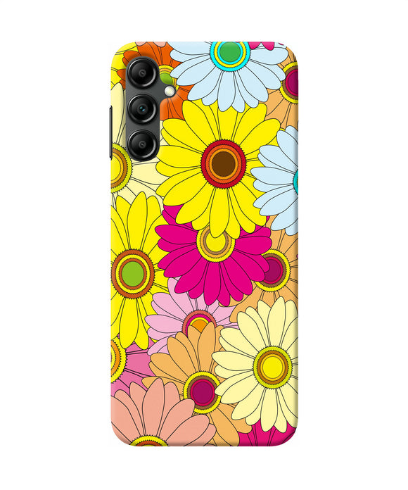 Abstract colorful flowers Samsung A14 5G Back Cover