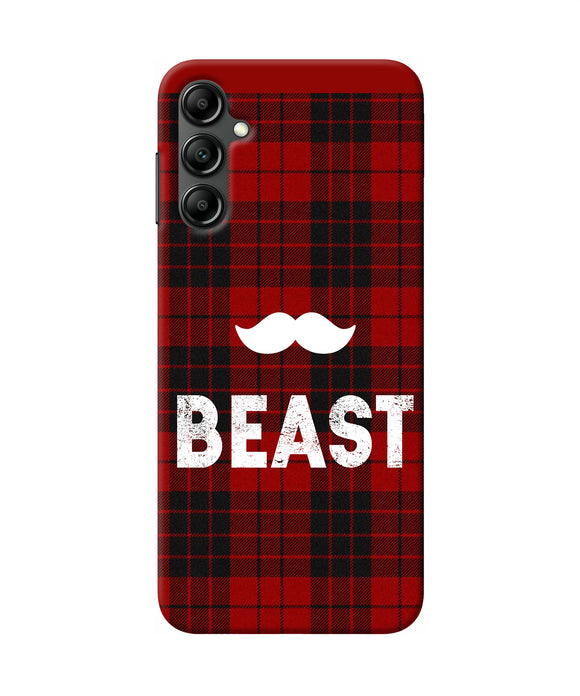 Beast red square Samsung A14 5G Back Cover