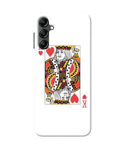 Heart king card Samsung A14 5G Back Cover