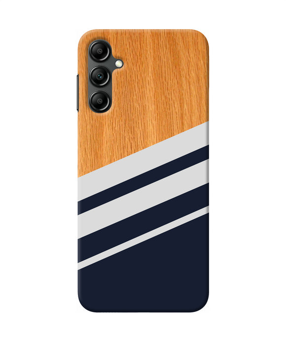 Black and white wooden Samsung A14 5G Back Cover