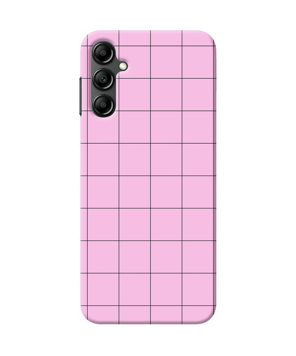 Pink square print Samsung A14 5G Back Cover