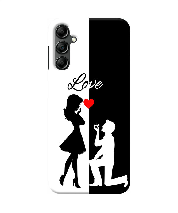 Love propose black and white Samsung A14 5G Back Cover