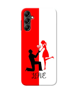 Love propose red and white Samsung A14 5G Back Cover