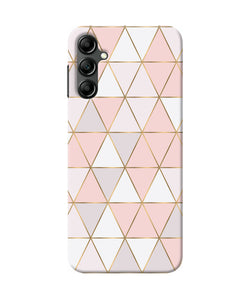 Abstract pink triangle pattern Samsung A14 5G Back Cover