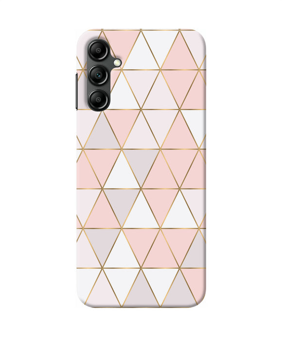 Abstract pink triangle pattern Samsung A14 5G Back Cover