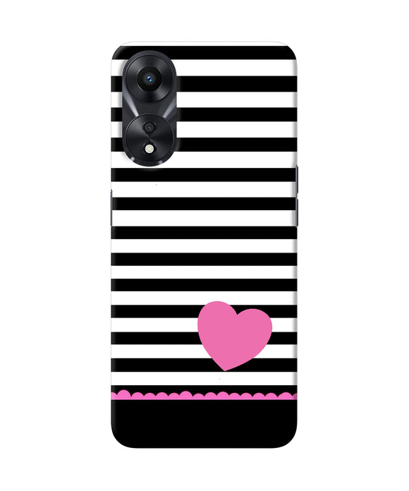 Abstract heart Oppo A78 5G Back Cover