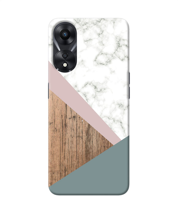 Marble wood Abstract Oppo A78 5G Back Cover