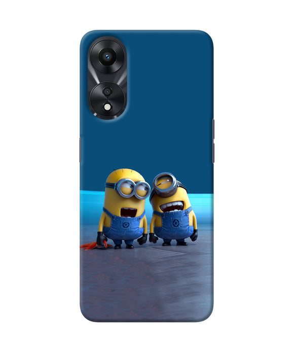 Minion Laughing Oppo A78 5G Back Cover