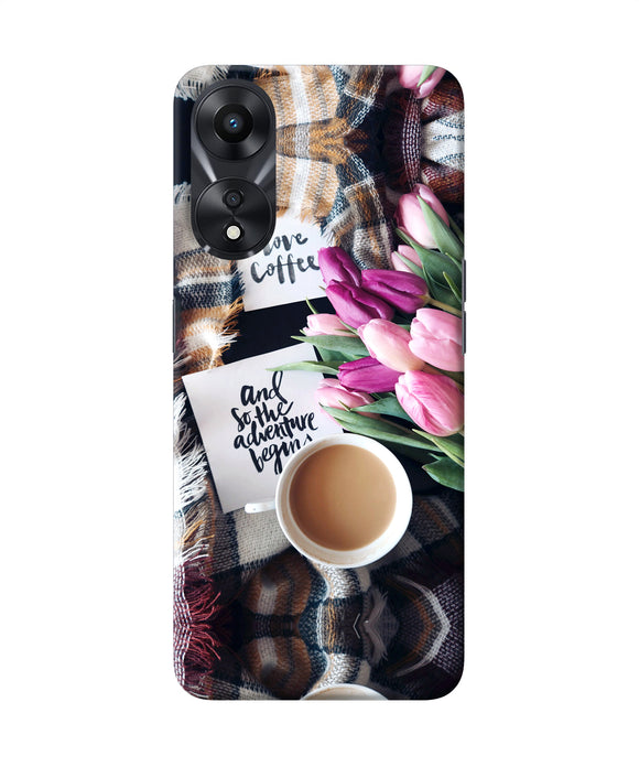 Love Coffee Quotes Oppo A78 5G Back Cover