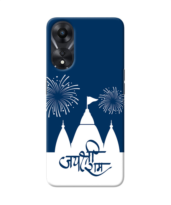 Jay Shree Ram Temple Fireworkd Oppo A78 5G Back Cover