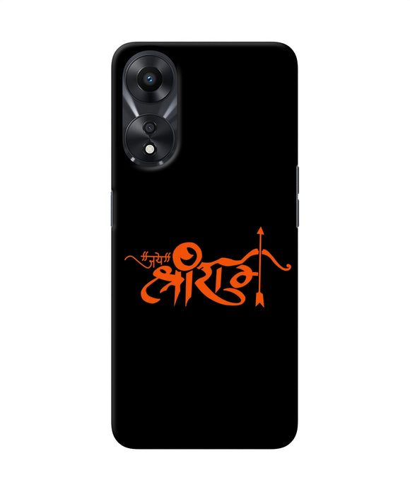 Jay Shree Ram Text Oppo A78 5G Back Cover