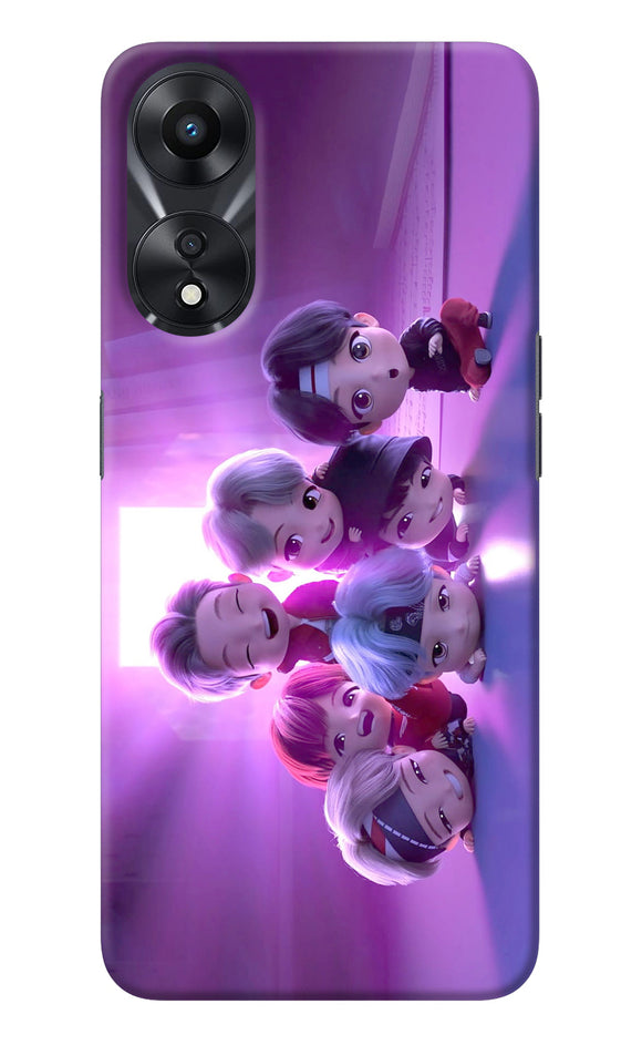 BTS Chibi Oppo A78 5G Back Cover