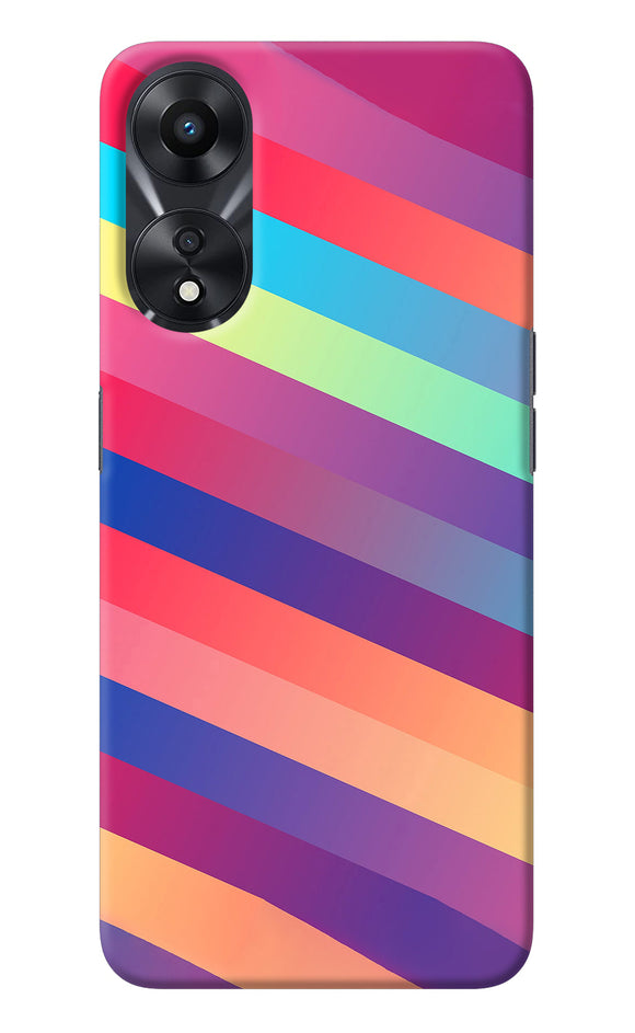 Stripes color Oppo A78 5G Back Cover