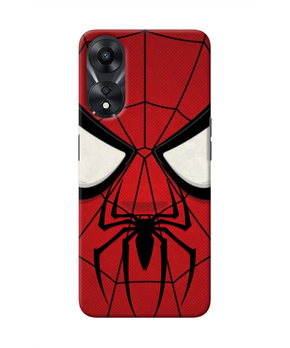 Spiderman Face Oppo A78 5G Real 4D Back Cover
