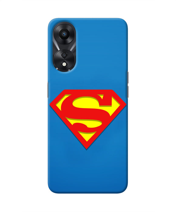 Superman Blue Oppo A78 5G Real 4D Back Cover