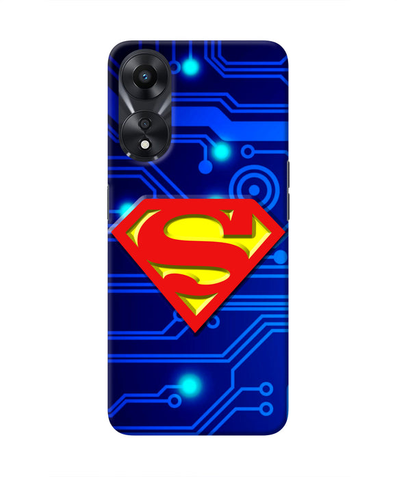 Superman Abstract Oppo A78 5G Real 4D Back Cover