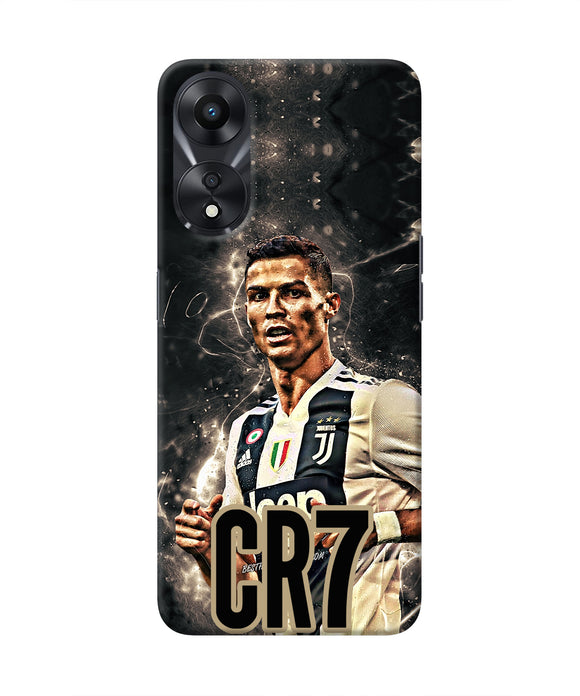 CR7 Dark Oppo A78 5G Real 4D Back Cover