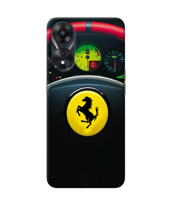 Ferrari Steeriing Wheel Oppo A78 5G Real 4D Back Cover