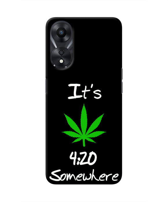 Weed Quote Oppo A78 5G Real 4D Back Cover