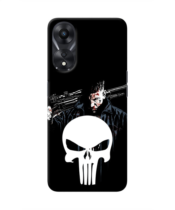 Punisher Character Oppo A78 5G Real 4D Back Cover
