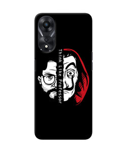 Money Heist Think Like Professor Oppo A78 5G Back Cover