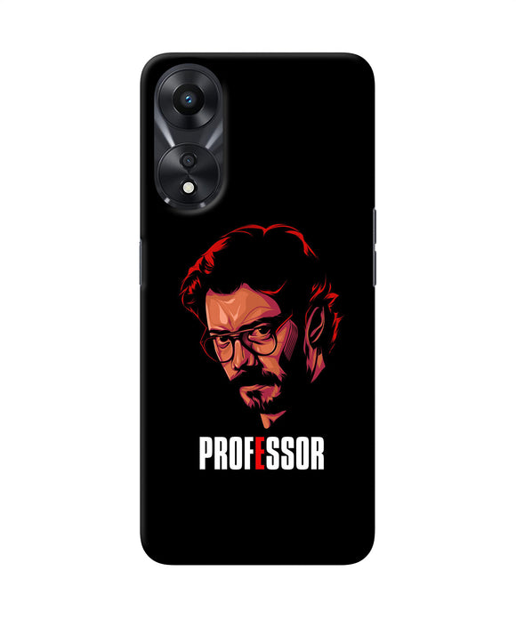 Money Heist Professor Sketch Oppo A78 5G Back Cover