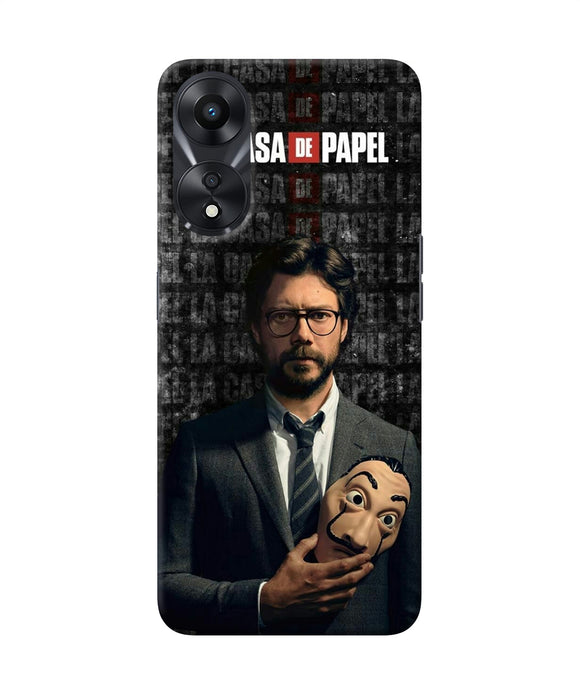 Money Heist Professor with Mask Oppo A78 5G Back Cover