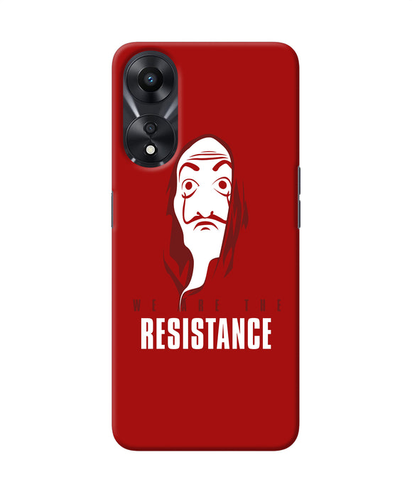 Money Heist Resistance Quote Oppo A78 5G Back Cover
