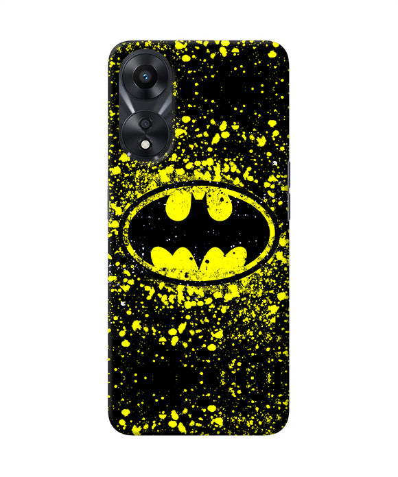 Batman last knight print yellow Oppo A78 5G Back Cover