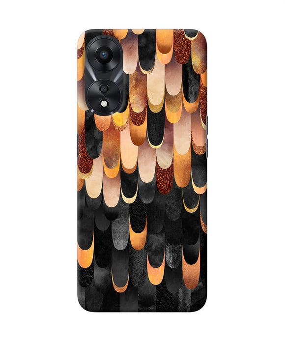 Abstract wooden rug Oppo A78 5G Back Cover