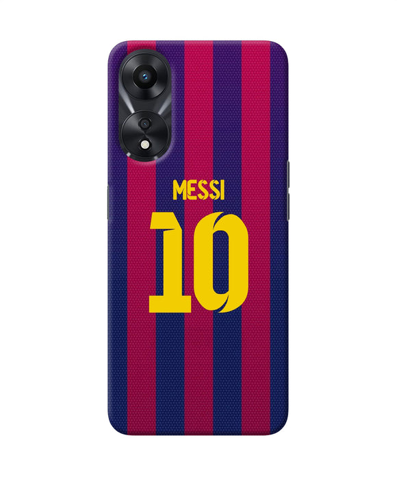Messi 10 tshirt Oppo A78 5G Back Cover