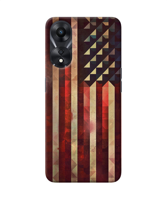 Vintage US flag Oppo A78 5G Back Cover