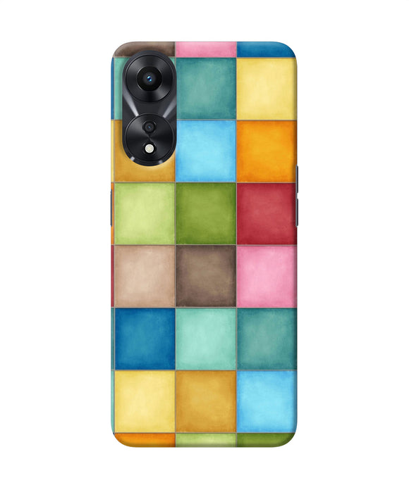 Abstract colorful squares Oppo A78 5G Back Cover