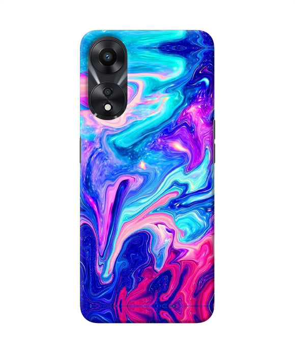 Abstract colorful water Oppo A78 5G Back Cover